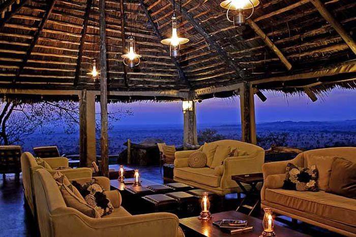 Serengeti Pioneer Camp Lounge Interior At Sunset Mid Light