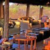 Serengeti Pioneer Camp Lounge Interior Sunset